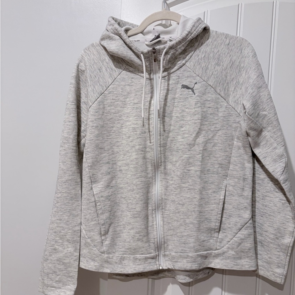 Puma Gray Zip-Up Hoodie